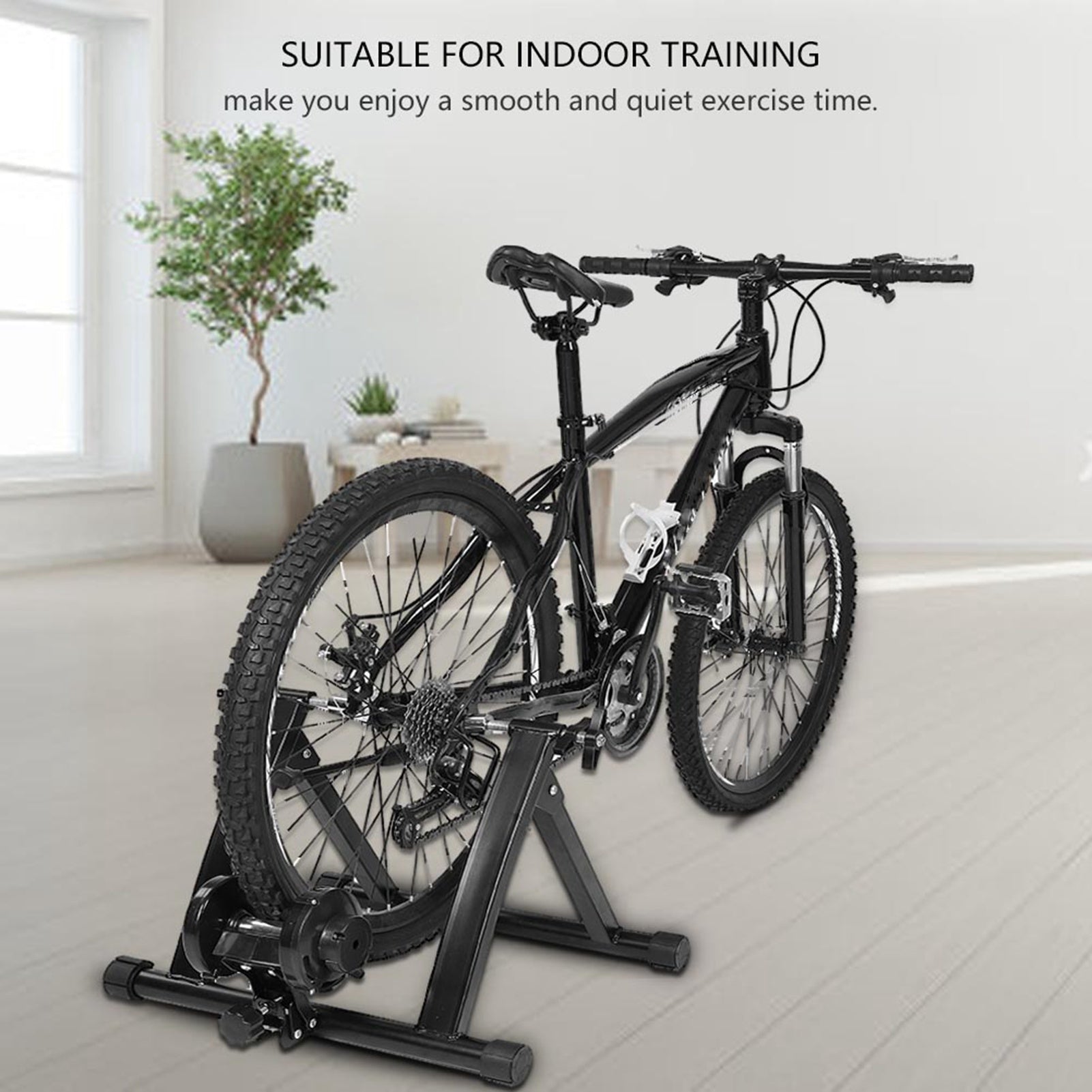 Foldable Steel Indoor Bike Trainer Resistance Bicycle Exercise Training Stand