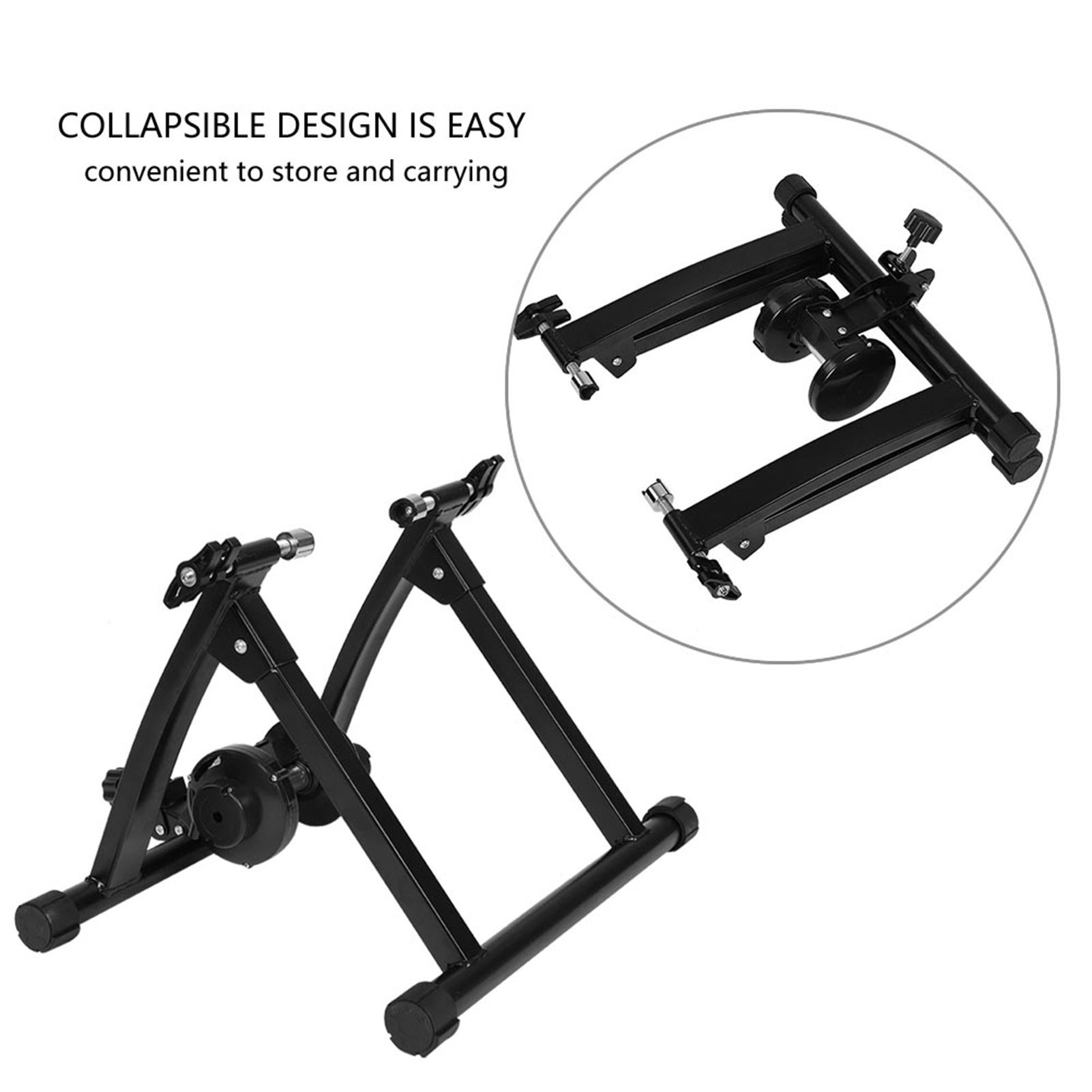 Foldable Steel Indoor Bike Trainer Resistance Bicycle Exercise Training Stand